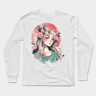 Cute Anime Girl Long Sleeve T-Shirt